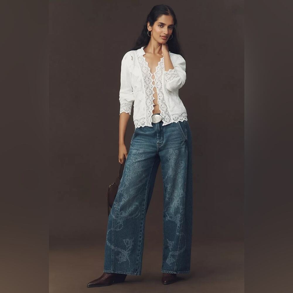 Pilcro High-Rise Tapered Jeans